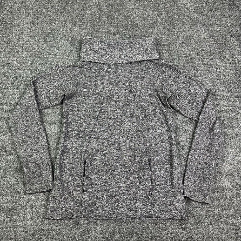 Lululemon Shirt Women 4 Heather Gray Make A Move Cowl Neck Stretch Athletic READ - Picture 2 of 11